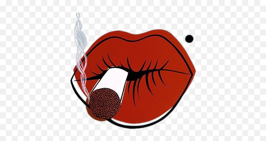 Cigar Lips Smoke - Niagara Detroit Pop Art Emoji,Cigar Smoking Emoji