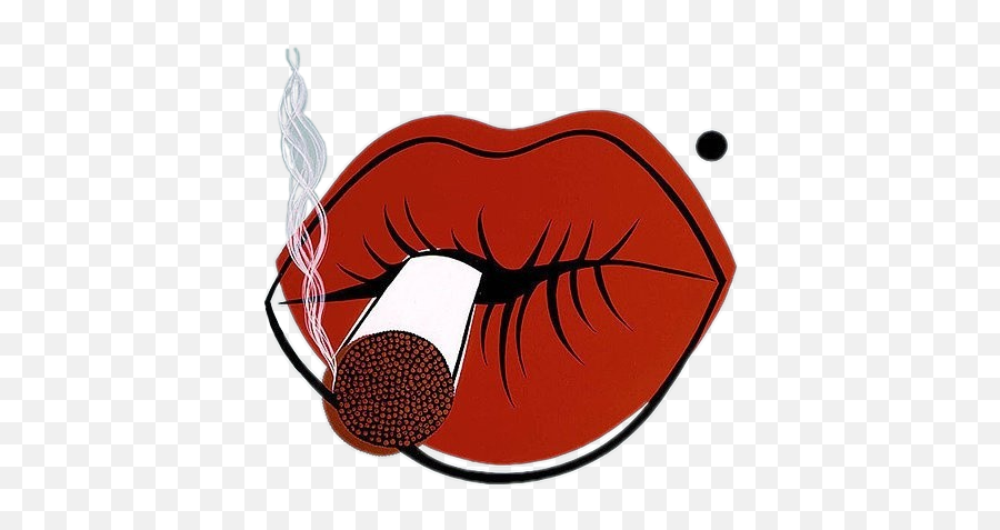 Cigar Lips Smoke - Niagara Detroit Pop Art Emoji,Cigar Smoking Emoji ...