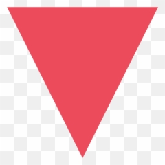 Emojione 1f53b - Red Triangle Png