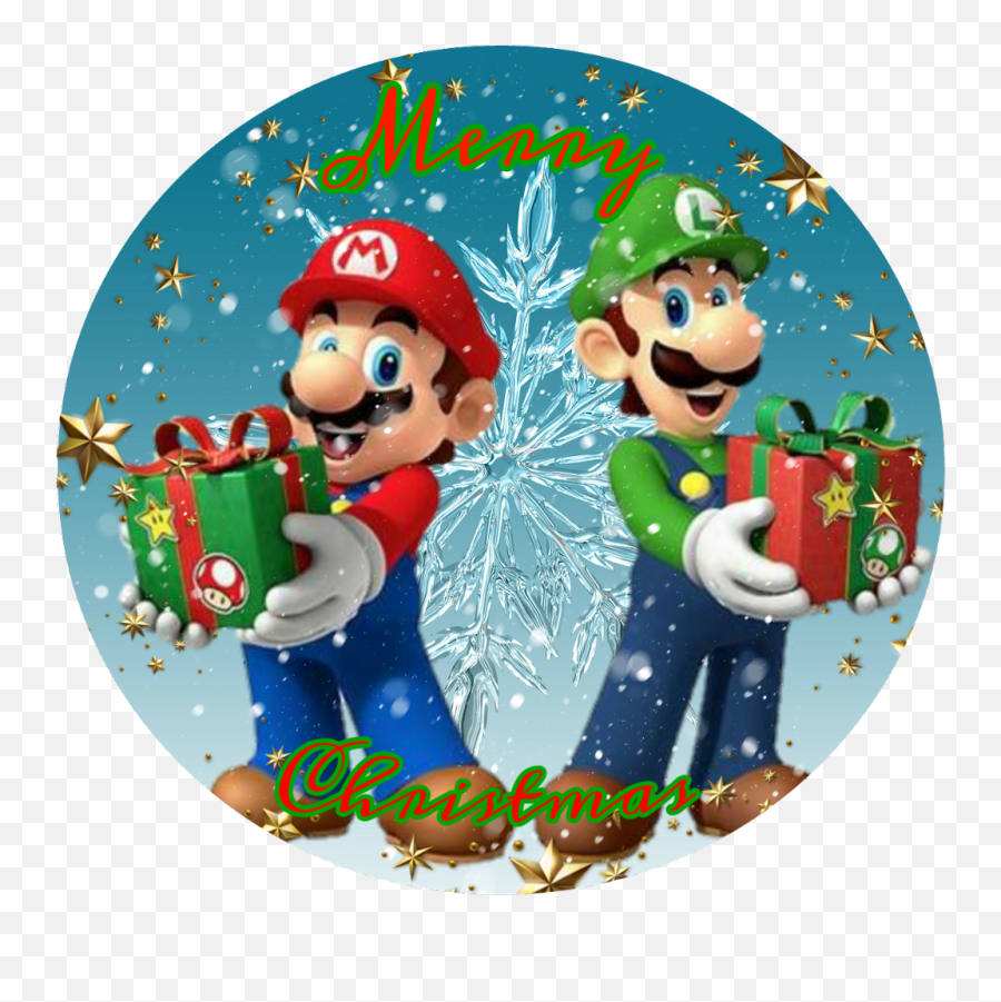 Merry Christmas To You All Marioandluigisuperm - Super Mario Bros Birthday Png Emoji,Merry Christmas Emoji