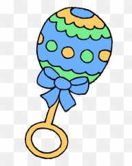 Free Baby Bottle Transparent Background - Rattle Toy Clipart Emoji