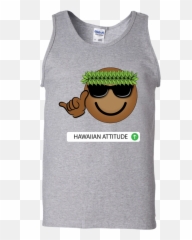 Ha Hawaiian Emoji Cotton Tank Top,Emoji Tank Tops