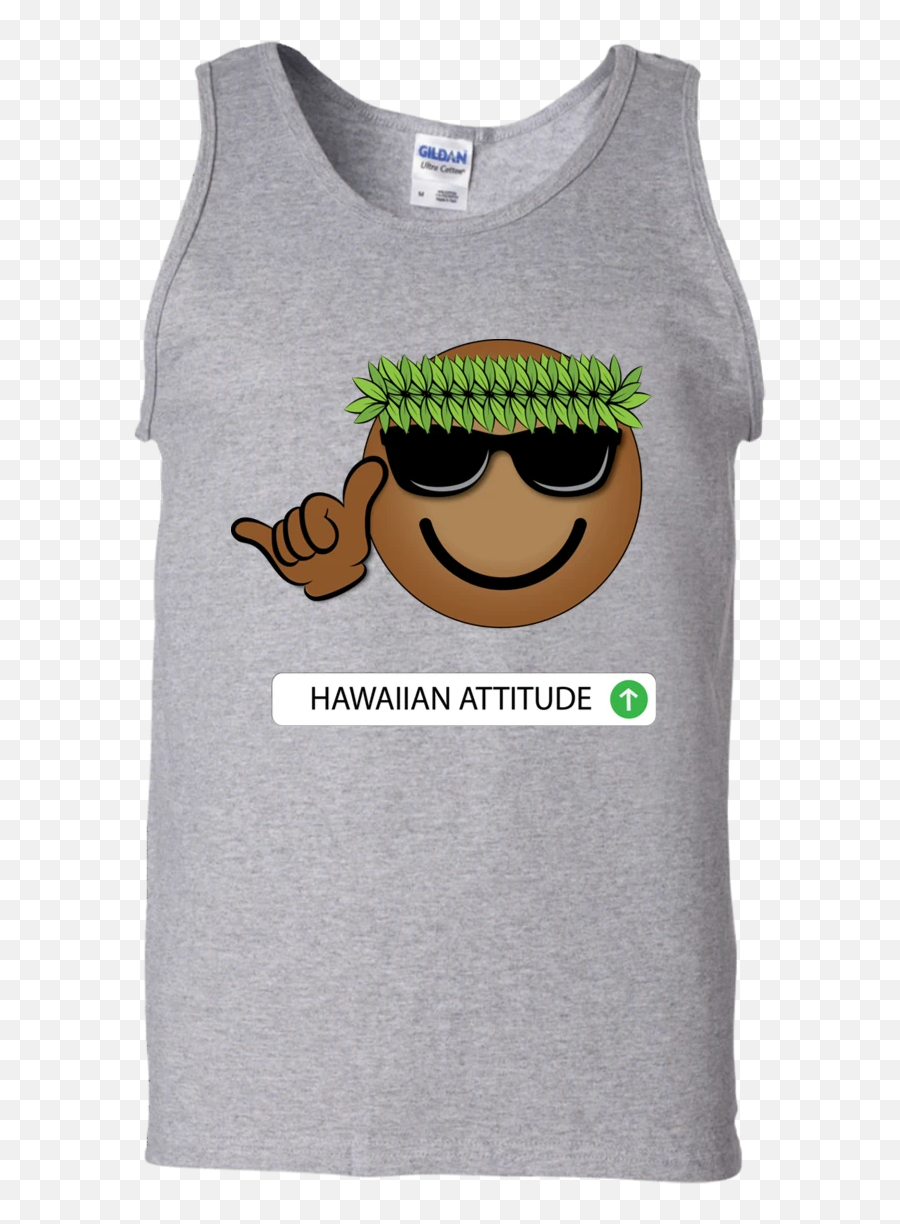 Ha Hawaiian Emoji Cotton Tank Top,Emoji Tank Tops