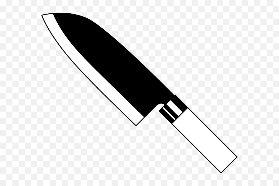 Transparent Knife Clipart Black And White - Knife Clip Art Black And White Emoji,Dagger Emoji