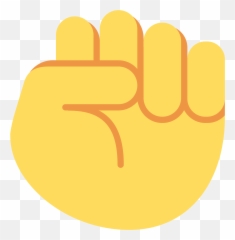 Raised Fist - Circle Emoji