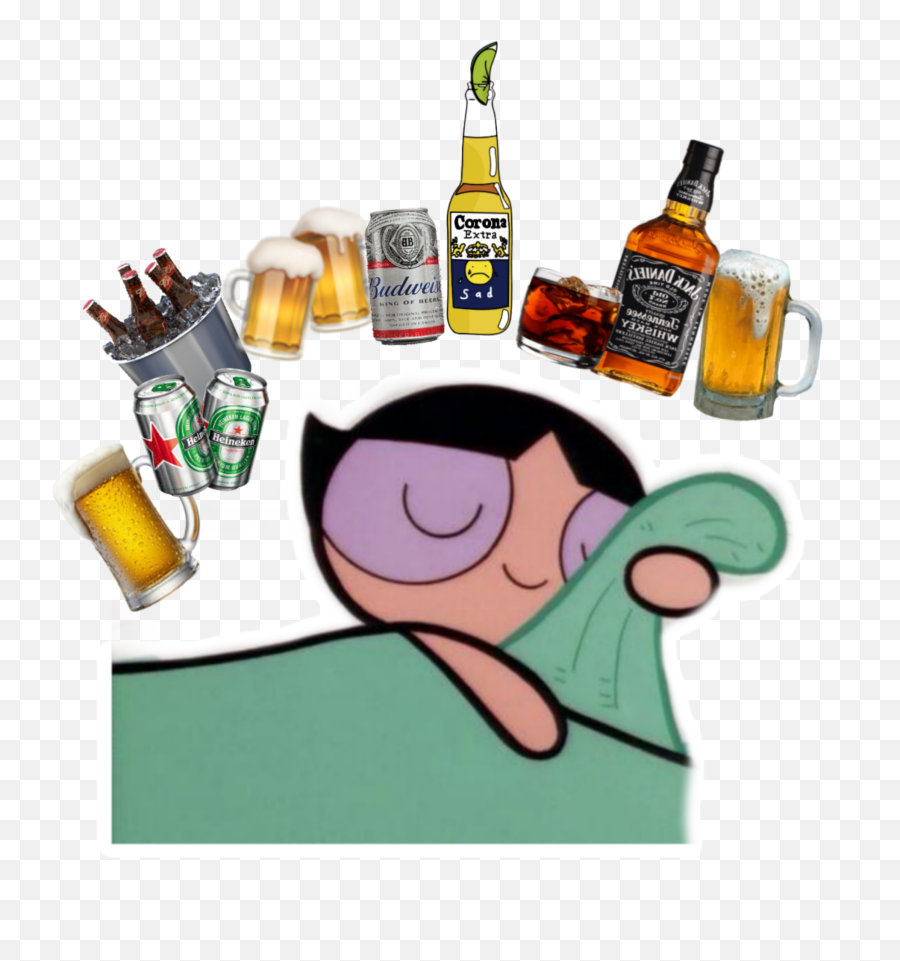 Alcoholic - Sticker By Alexissanto1 Memes De Las Chicas Superpoderosas Bellota Emoji,Alcohol Emoji
