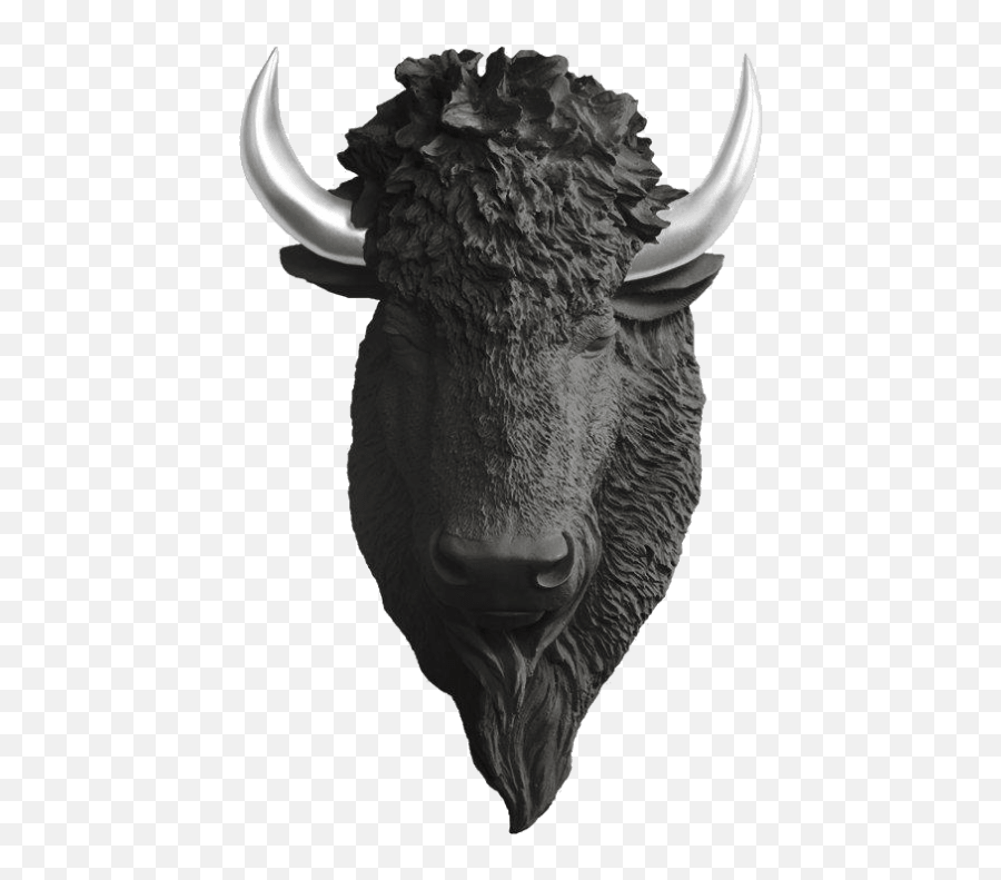 Wall Charmers Mini Resin Yellowstone Bison - Bull Emoji,Metal Horn Emoji