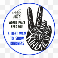 Download 5 Best Ways To Show Your Kindness - Peace Sign Hand Image Png Emoji