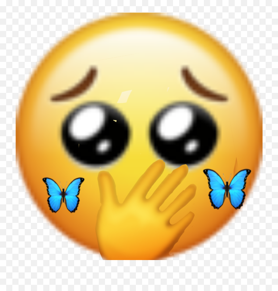 Butterfly - Crying Peace Sign Emoji,Butterfly Emoticon