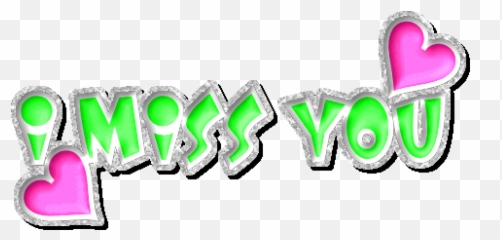 Missing You Animated Clipart - Glitter Gif Emoji