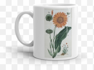 Vintage Flower Illustration Coffee Mugs - Boob Mug Urban Outfitters Emoji,Car Grandma Flower Emoji