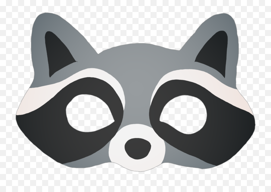 Raccoon Mask Animal Sticker - Soft Emoji,Raccoon Emoji