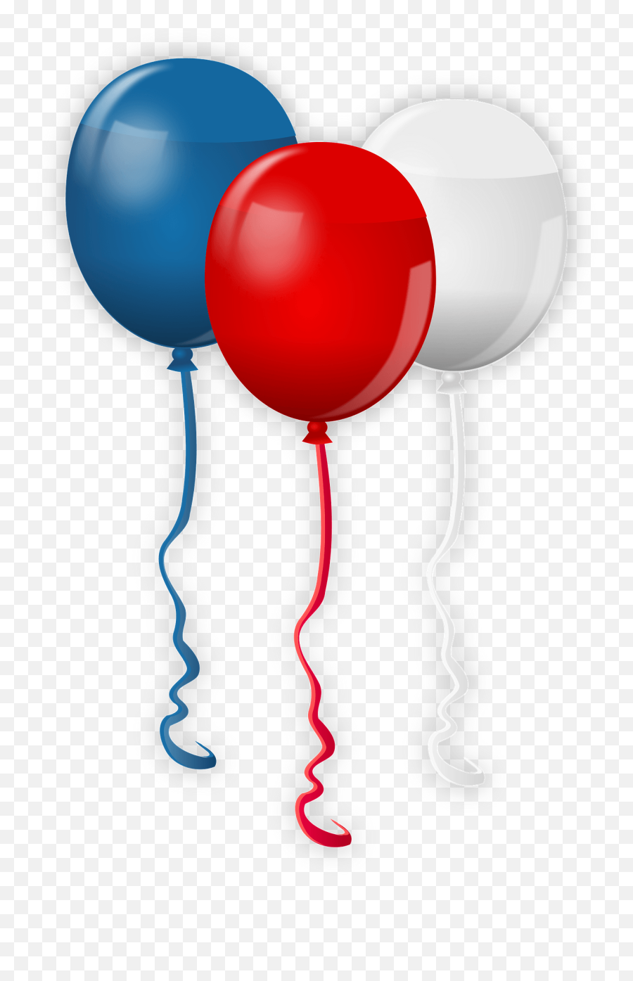 4th July Balloons Clipart - Red White And Blue Happy Birthday Balloons Emoji,Red Balloon Emoji
