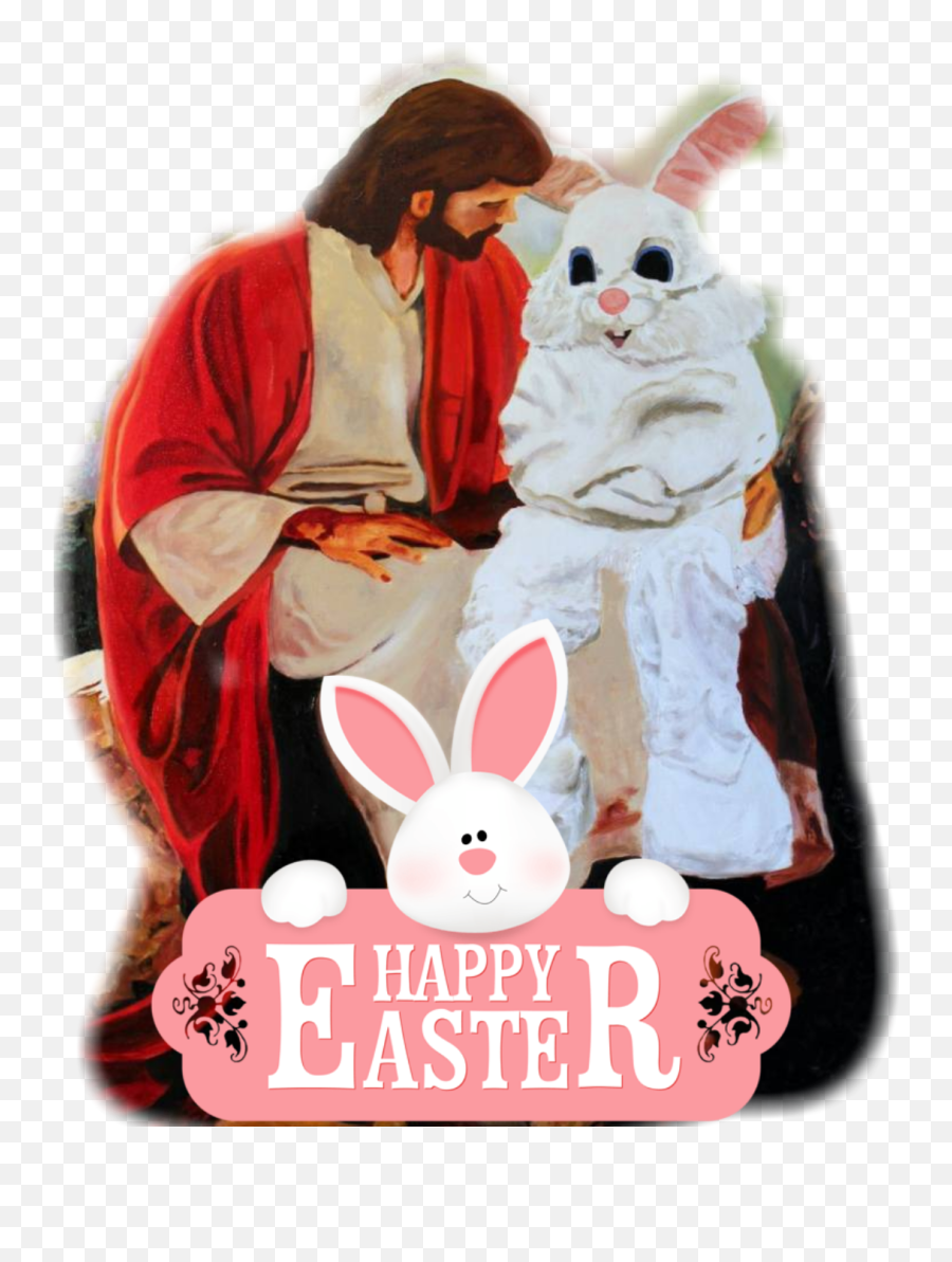 Easter Bunny Jesus Sticker - Easter Emoji,Easter Bunny Emoji