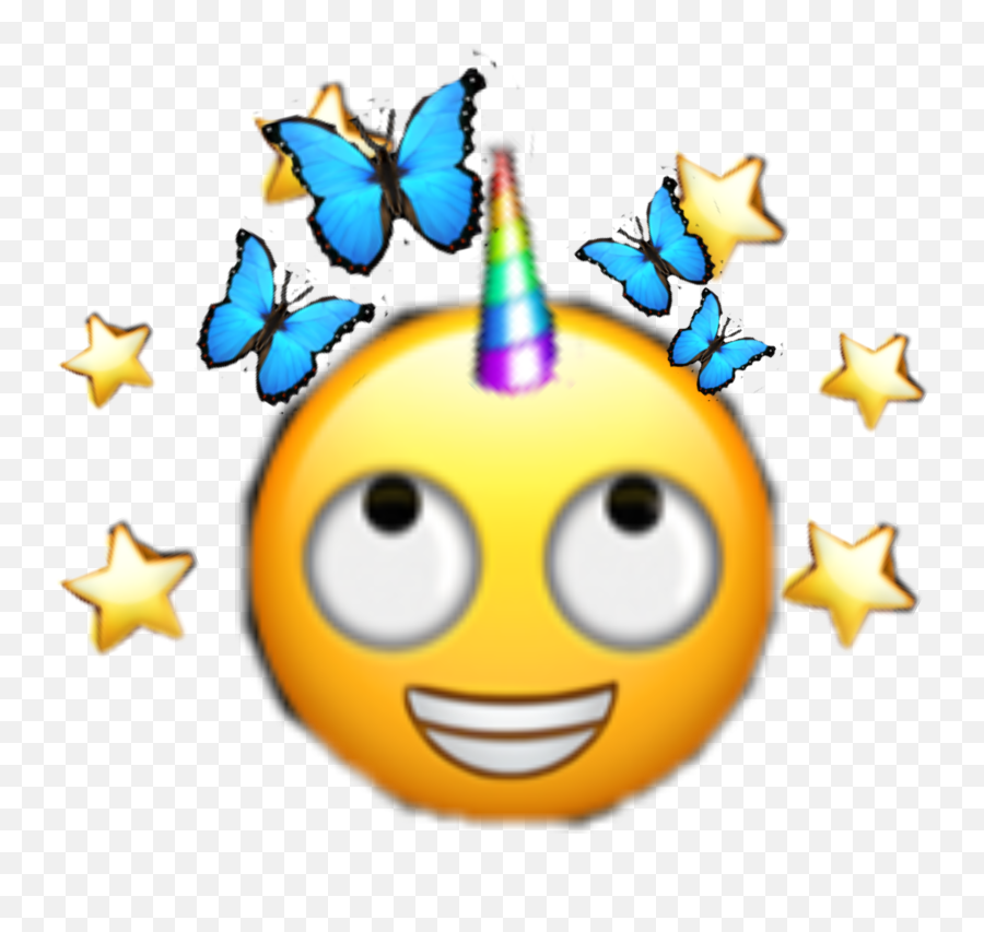 Emoji Sticker - Happy,Unicorn Emoticon