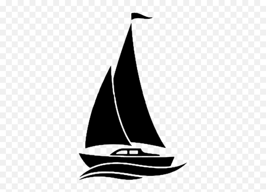 Sail Vector - Sailboat Silhouette Png Emoji,Yacht Emoji