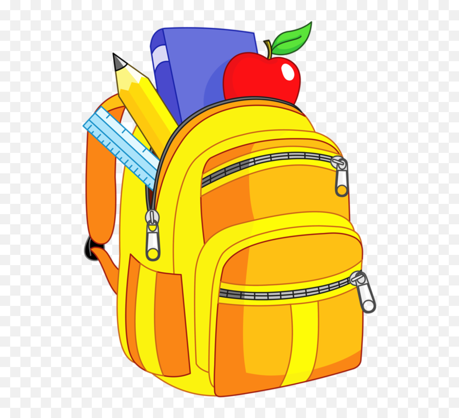 Library Of Kawaii School Supplies Jpg Free Library Png Files - School Bag Animated Png Emoji,Emoticones Kawaii