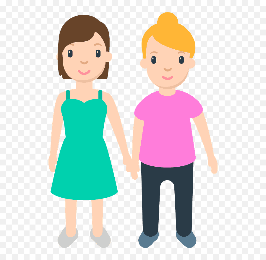 Women Holding Hands Emoji Clipart Free Download Transparent - Emoji De ...