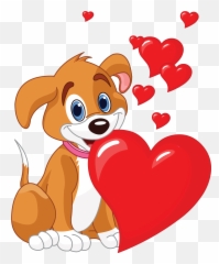 Library Of Valentines Dog Clip Art Free Png Files - Puppy Love Clipart Emoji