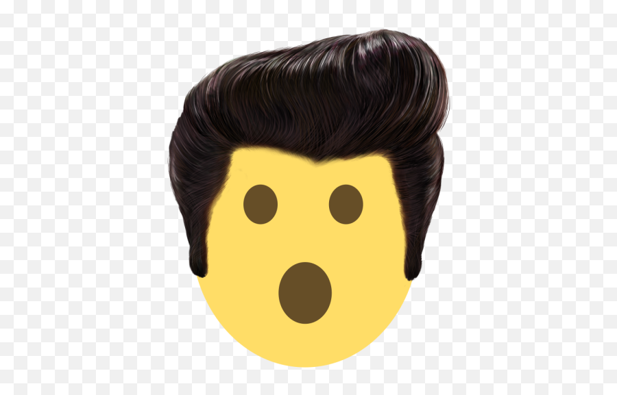 Emoji Elvis - Cartoon,Beard Emoji