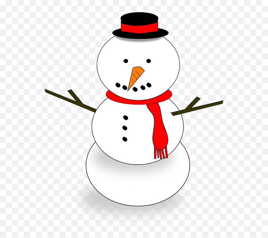 Free Snowman Winter Vectors - Snowman Without Face Clipart Emoji,Snowflake Emoji