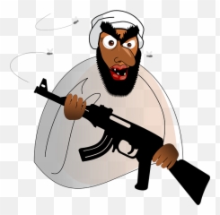 Terrorist Je Suis Charlie Criminal - Terrorist Cartoon Emoji,Military Emoticon