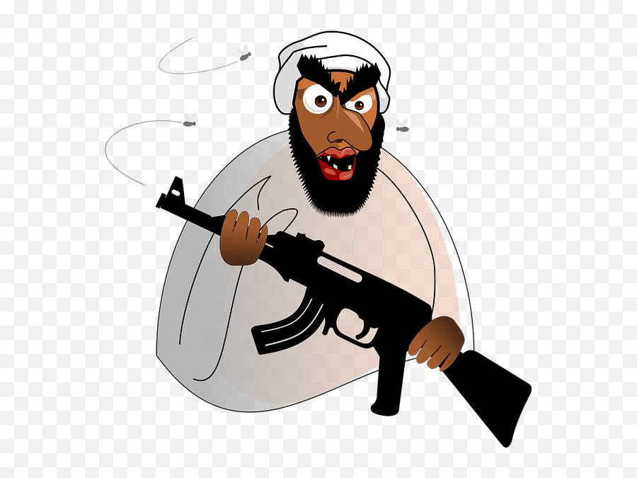 Terrorist Je Suis Charlie Criminal - Terrorist Cartoon Emoji,Military Emoticon