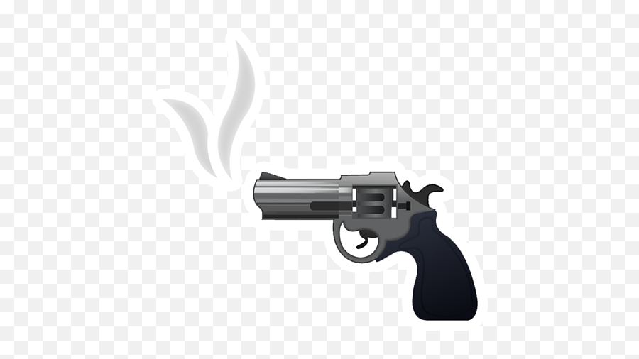 Emoji Handgun Revolver Pistol - Transparent Background Gun Emoji,Pistol Emoji