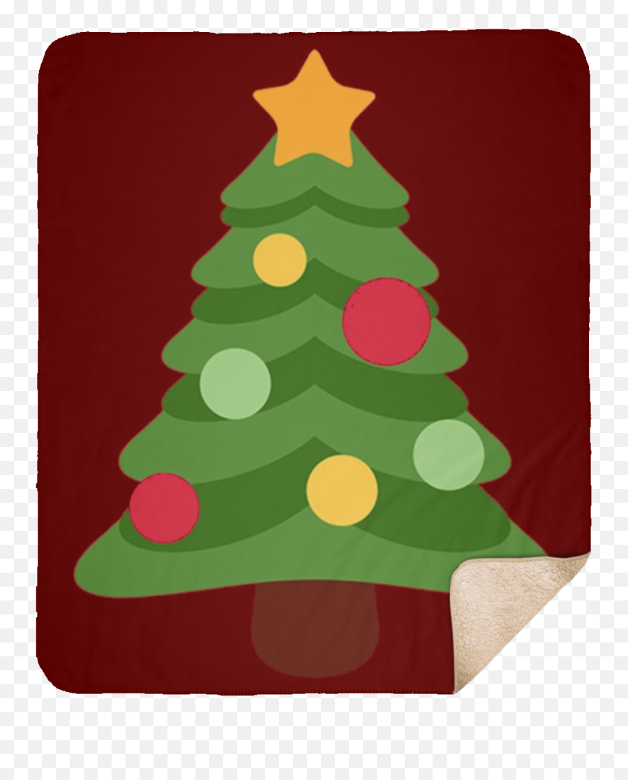 Christmas Tree Emoji Large Fleece Sherpa Blanket - Arvore De Natal Com A Bíblia,Holiday Emoji