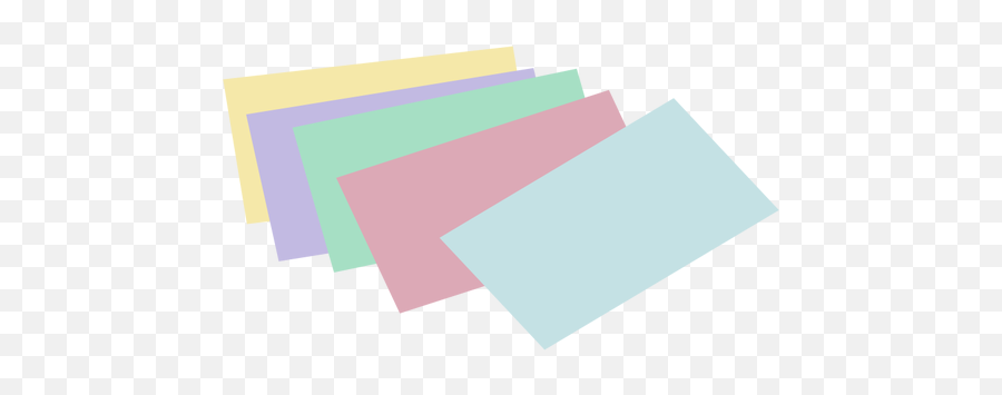 Vector Drawing Of Unlined Colored Index - Coloured Paper Transparent Background Emoji,Emoji Valentines Cards