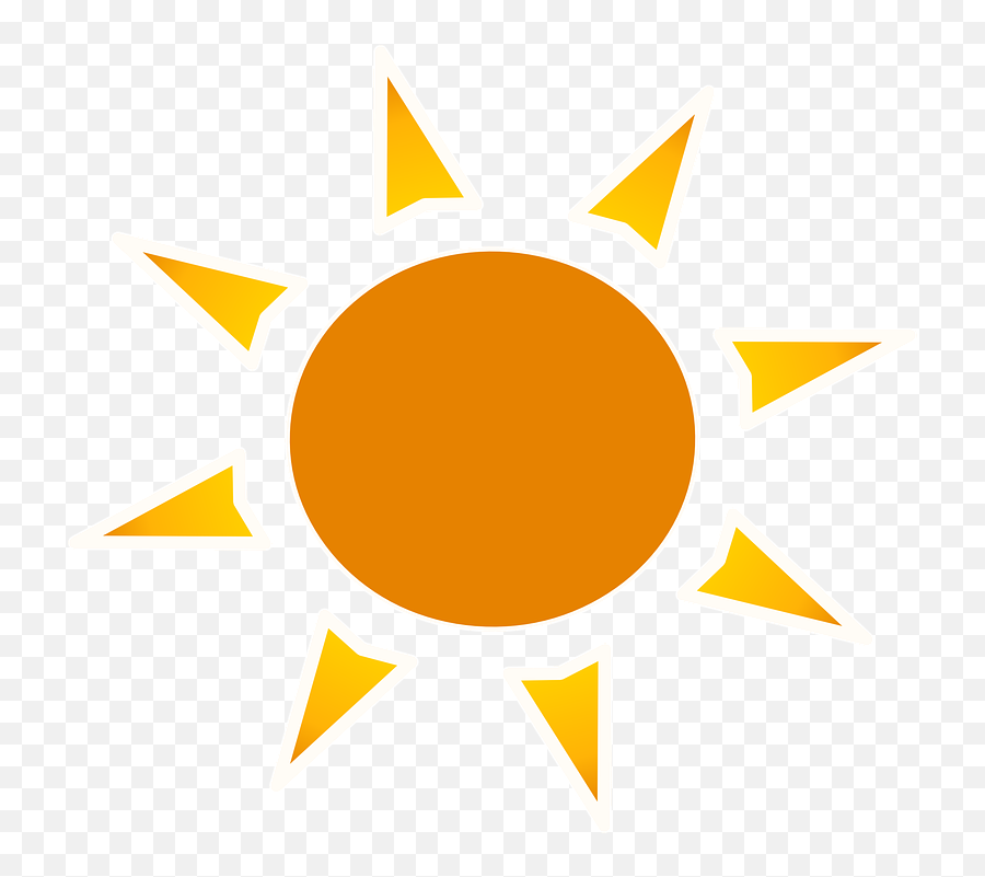 Sun Orange Heat - Sun Clip Art Emoji,Fire Emoji Png