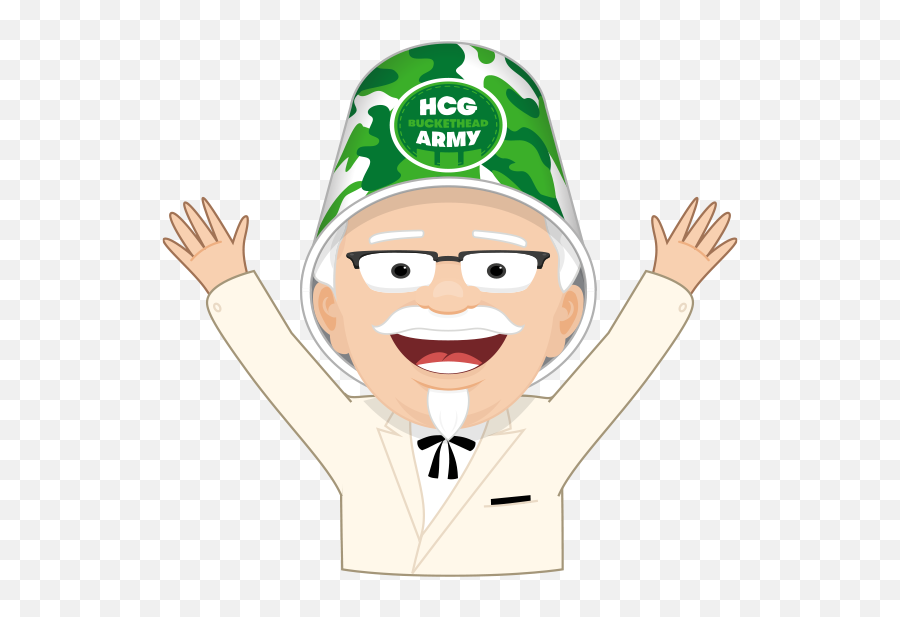 Kfc Bbl Buckethead Stickers - Kfc Animation Emoji,Kfc Emoji