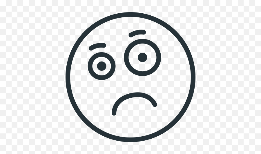 Emoji Face Misunderstanding Puzzled Surprise Icon - Circle,Puzzled Emoji