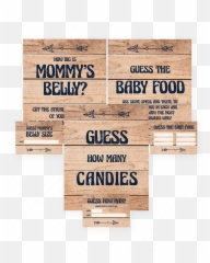 Bear Baby Shower Activities - Plywood Emoji