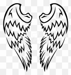 Devil Clipart Tattoo Devil Tattoo Transparent Free For - Simple Angel Wing Stencil Emoji,Tattoo Emoji