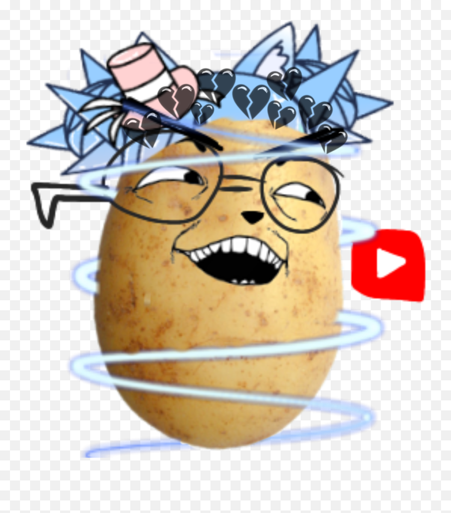 Potato Smug - Cartoon Emoji,Smug Emoji