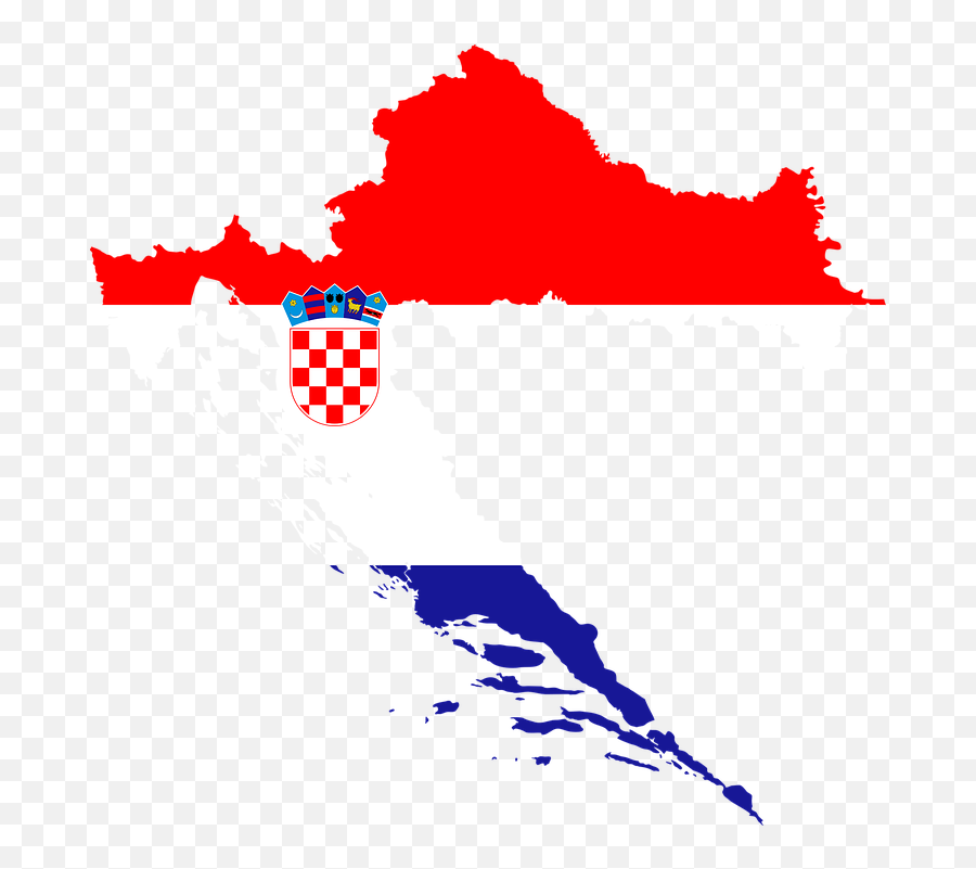 Croatia Country Europe - Clip Art Croatia Flag Png Emoji,Croatia Flag Emoji