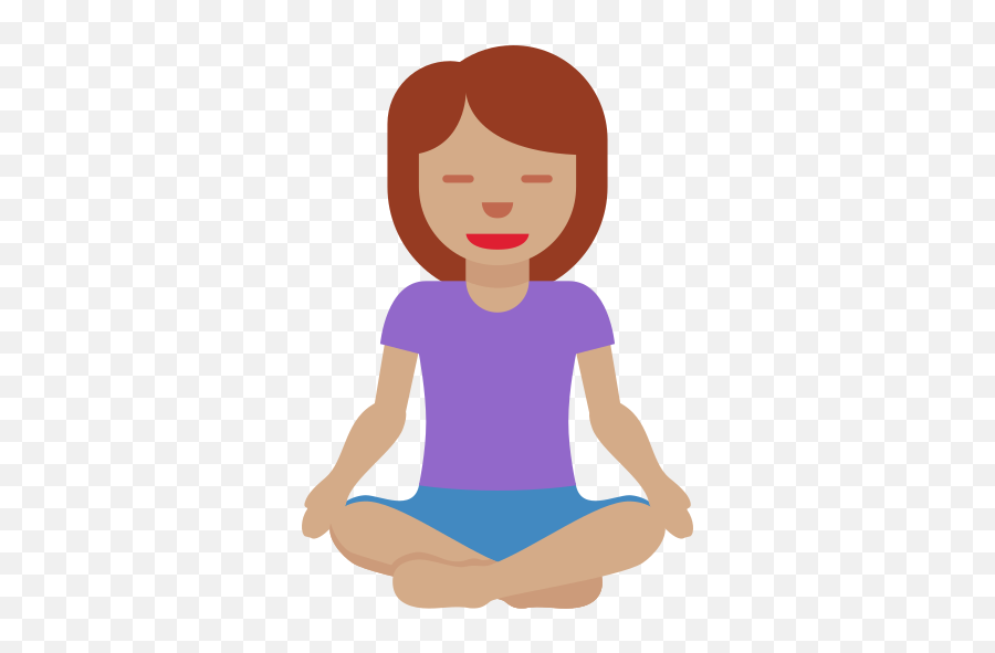 Medium Skin Tone Emoji - Meditation Emoji Png,Lotus Emoji