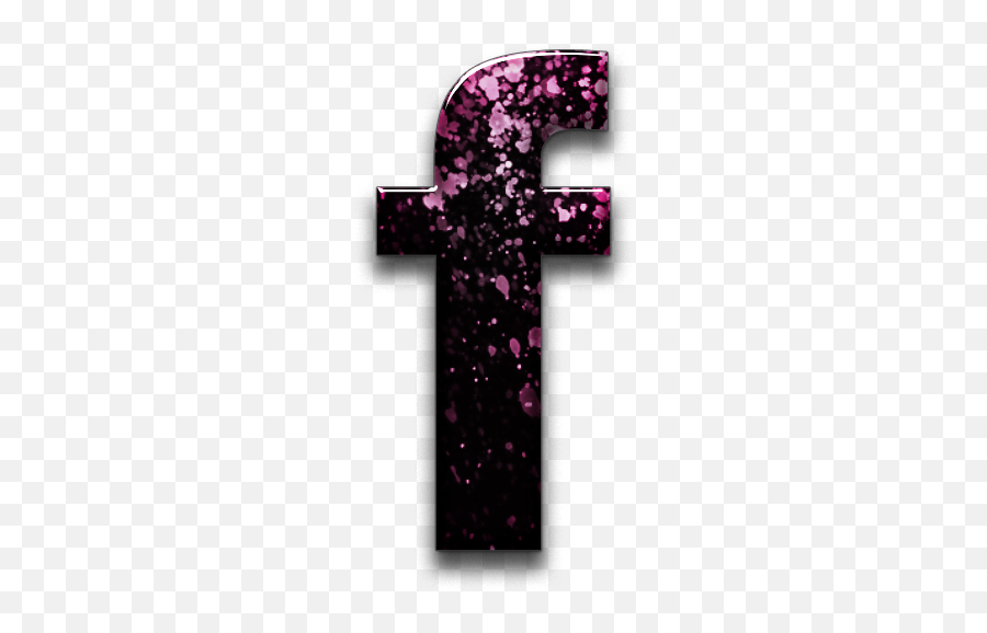 Facebook Logo Black Pink Paint Splatter - Icon Emoji,Kodak Black Emoji