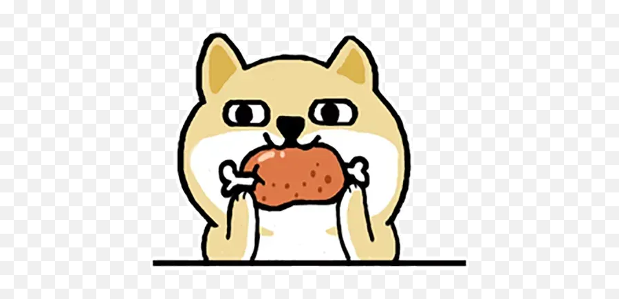 Shiba Fat 1 Whatsapp Stickers - Stickers Cloud Fat Shiba Sticker Emoji,Shiba Inu Emoji