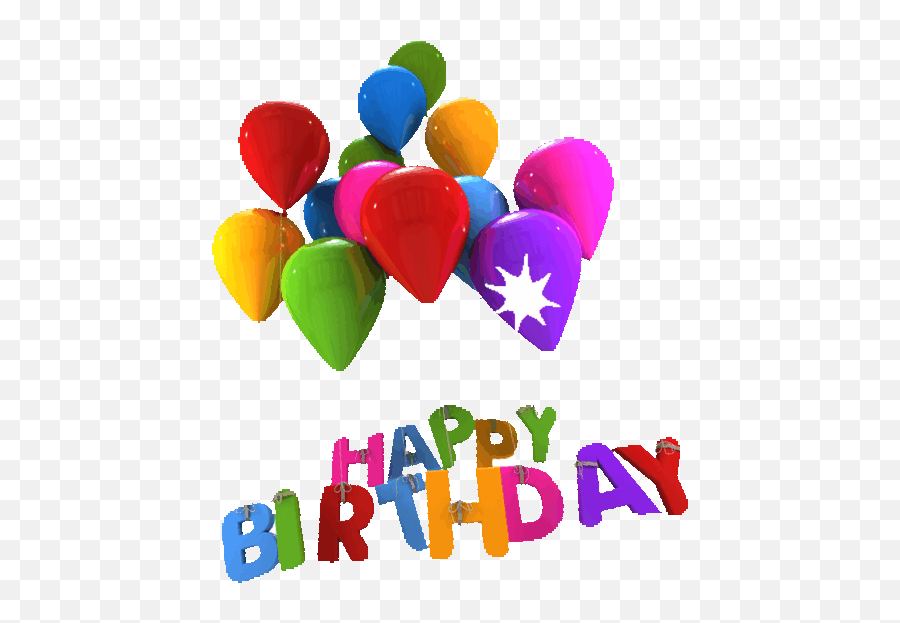 Birthday Greetings Happy Birthday - Happy Birthday Balloon Gif Emoji,Happy Birthday Animated Emoji