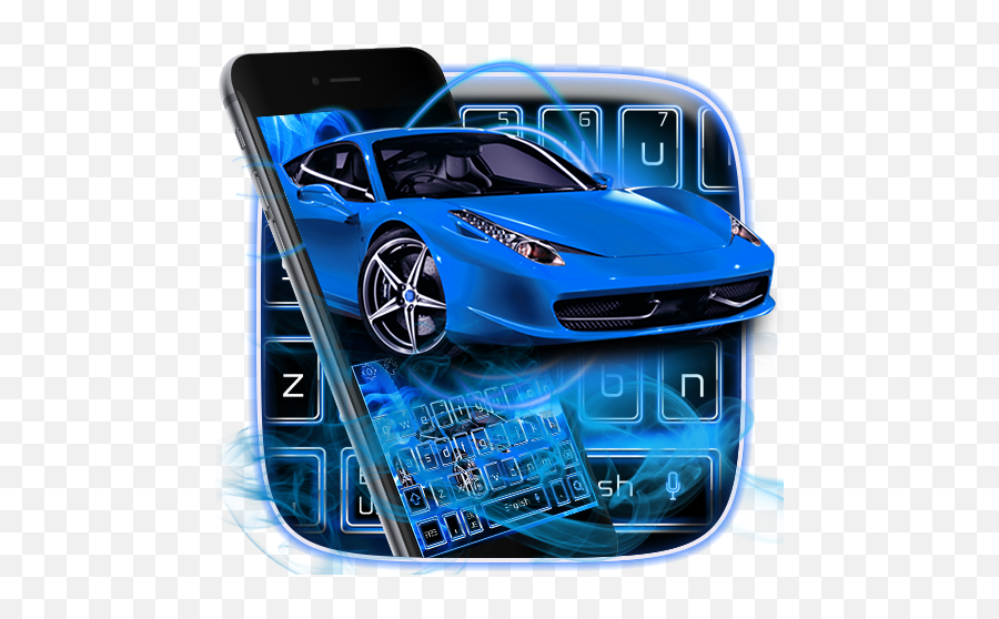 Dynamic Blue Car Keyboard Theme U2013 Aplicaii Pe Google Play - Supercar Emoji,Superstar Emoji
