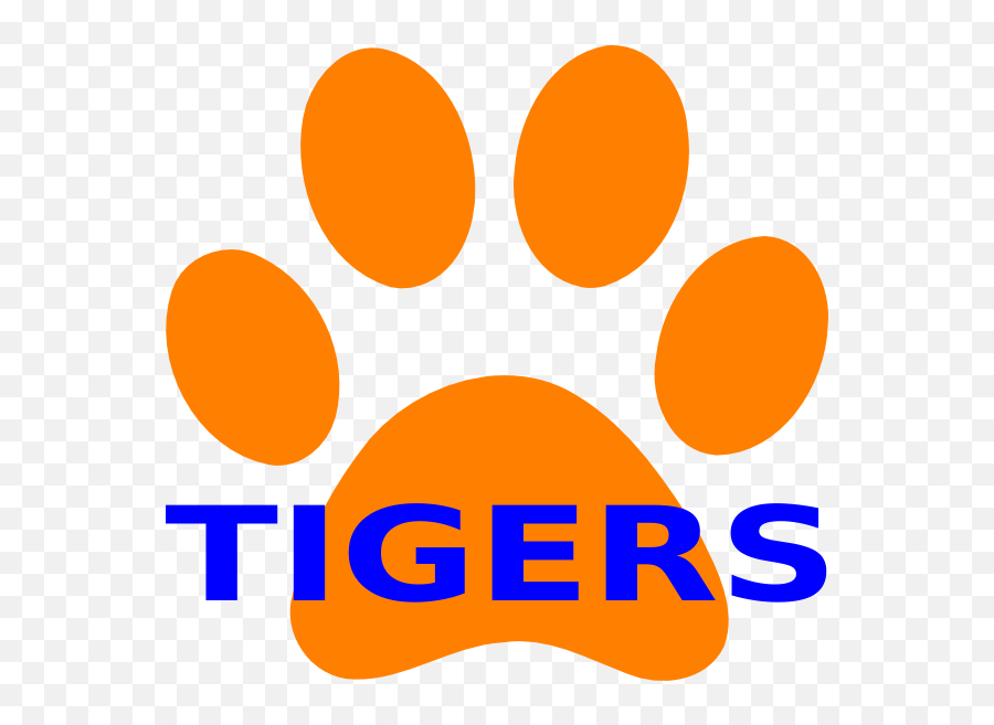 Tiger Print Drawing - Orange Tiger Paw Print Clip Art Emoji,Clemson Tiger Paw Emoji