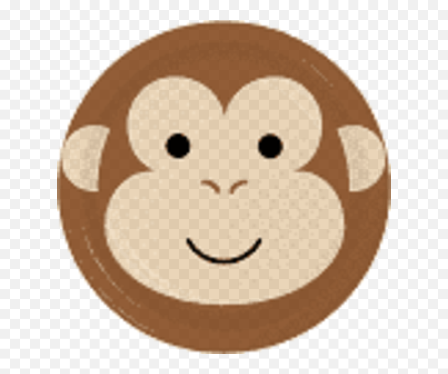 Monkey Animal Face 9 Paper Plates 8 Ct Emoji,Happy 4th Of July Emoji