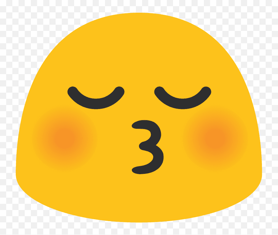 Líbající Obliej Se Zavenýma Oima Emoji Klipart Zdarma Ke - Blob Kiss Emojis Png,Kissy Face Emoji Android