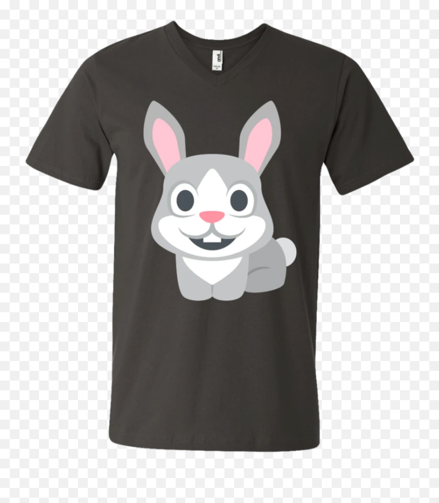 Happy Rabbit Emoji Menu0027s V - Neck Tshirt U2013 That Merch Store Mens Irish T Shirts,:v Emoji