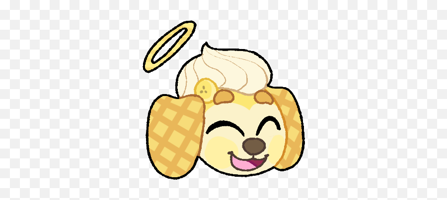 Waffle Valentine - Happy Emoji,Waffle Emojis