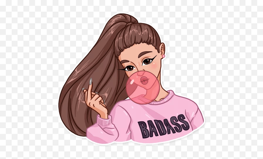 Ariana Grande - Telegram Sticker Ariana Grande Stickers Emoji,Ariana Grande Emoji