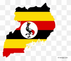 Flag Map of Uganda Free Vector Maps vector - Of Emoji