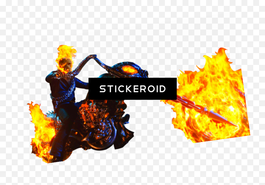 Download Ghost Rider Png Image With No - Ghost Rider Moto Png Emoji,Ghost Rider Emoji